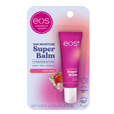 Eos 24HR Moisture Super Balm- Honey Apple, Lip Sleeping Mask, 0.35 fl oz, 1 Pack