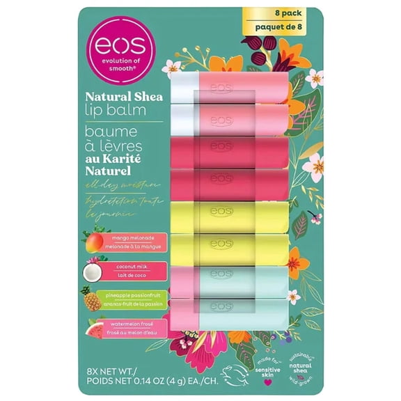 Eos All-Natural Lip Balm Stick, 8 ct.