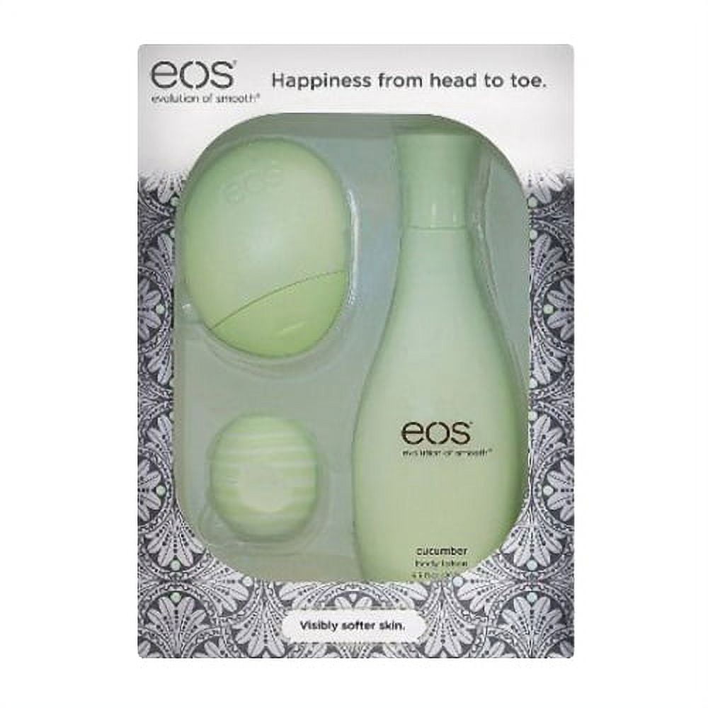 Eos Cucumber Gift Set, Hand And Body Lotion, Lip Balm, 1 Set, 2 Pack