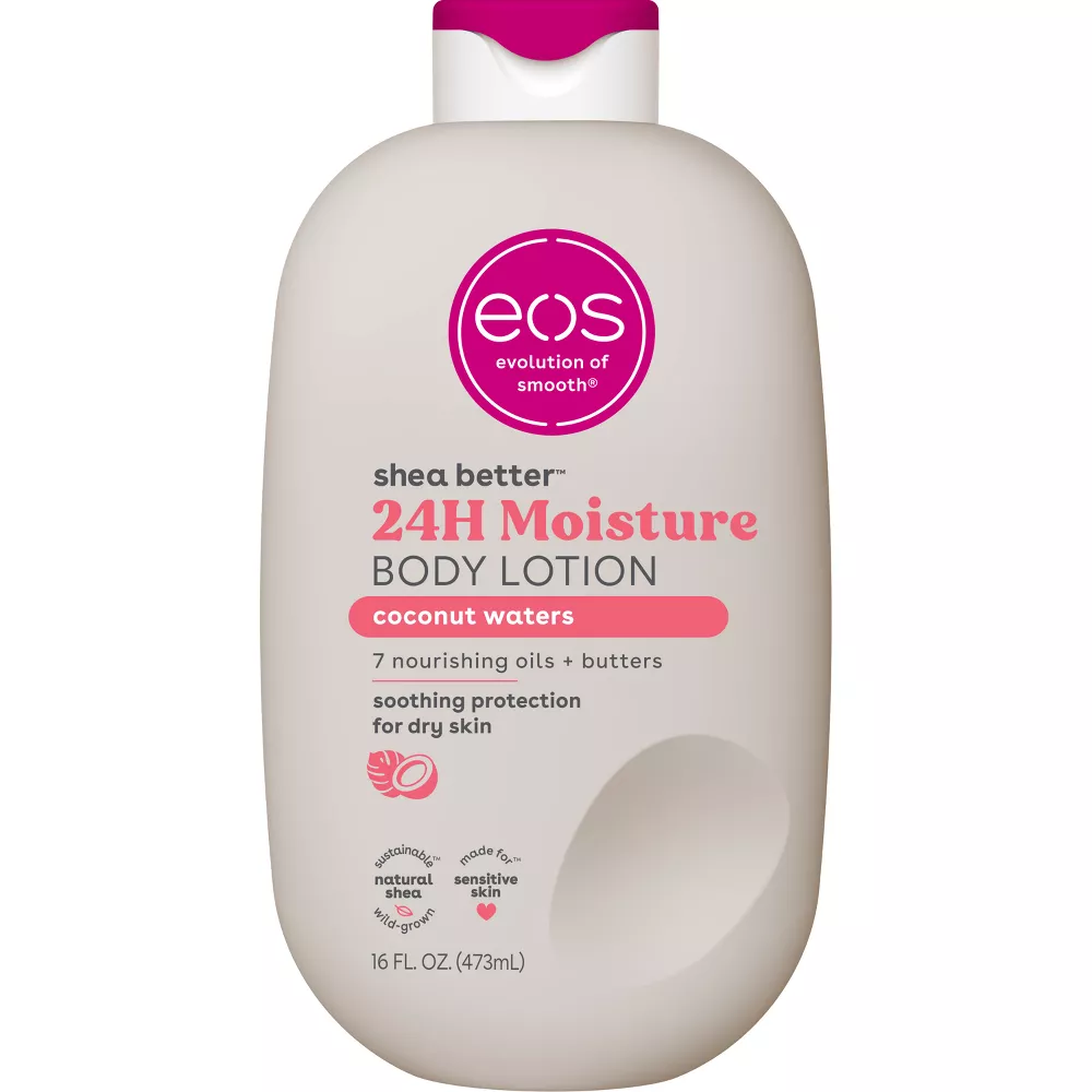 Eos Shea Better Body Lotion Fresh and Cozy for Dry Skin, 16 Oz..