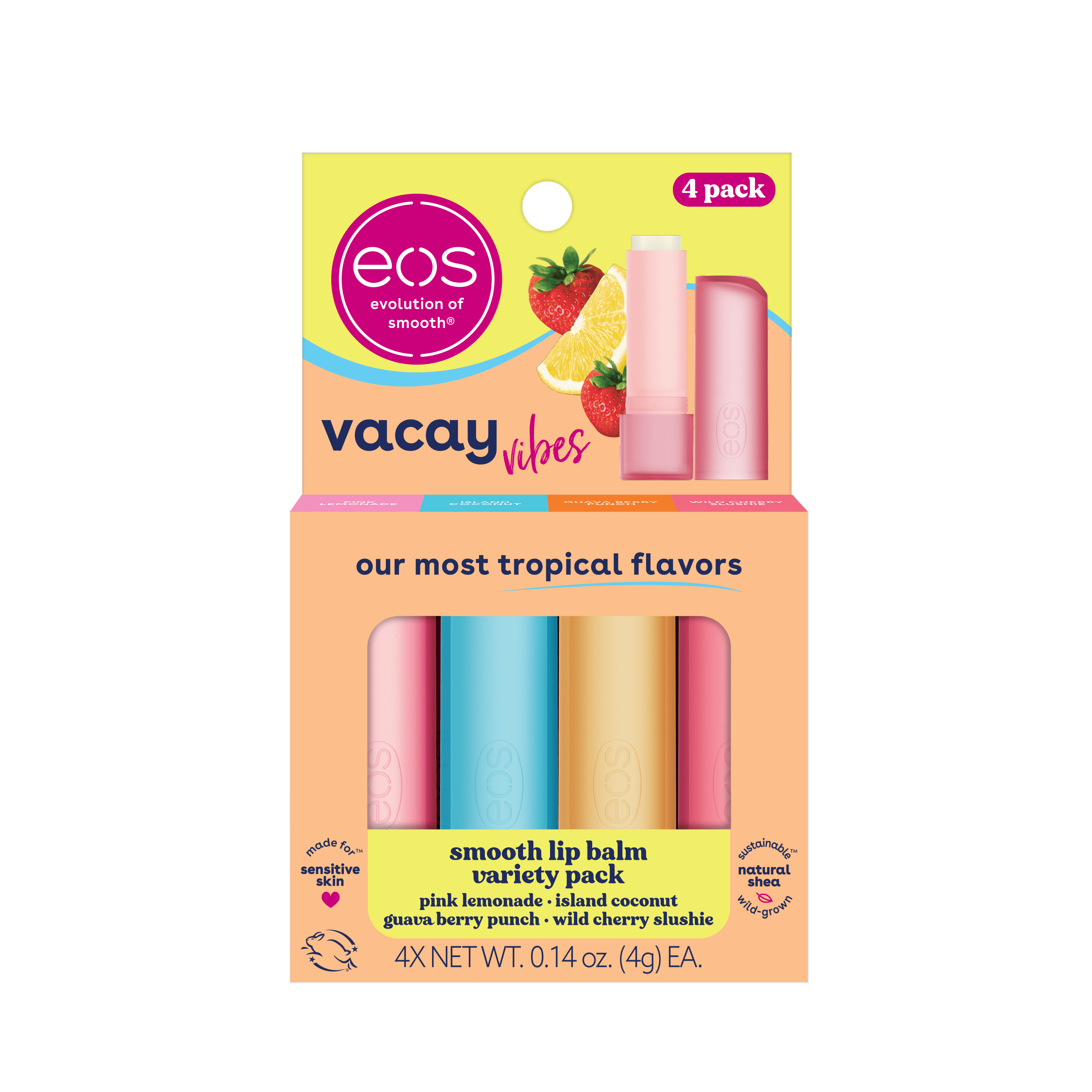Eos Vacay Vibes Lip Balm Stick Tropical Variety Pack 0 14 Oz Pack Of eos-vacay-vibes-lip-balm-stick-tropical-variety-pack-0-14-oz-pack-of