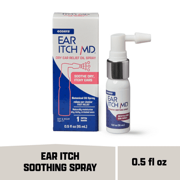 Eosera EAR ITCH MD Natural Dry Ear Relief Spray, 0.507 fl oz