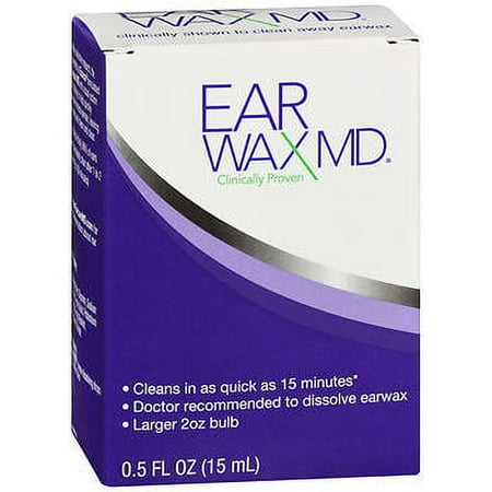 Eosera EAR WAX MD Ear Wax Cleaning Kit, Ear Drops & Bulb to Remove Ear Wax, 0.51 fl oz, 1 Kit