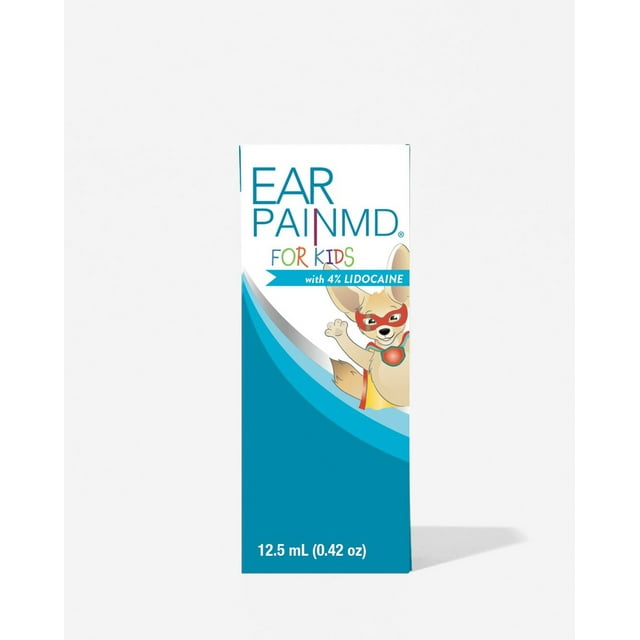 Eosera Ear Pain MD for Kids 4 Lidocaine Pain Relieving Drops, 12.5 mL