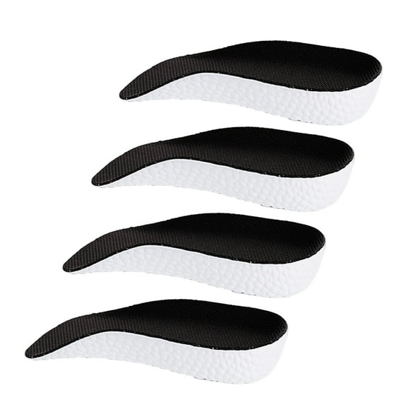 Eosunjian 2 Pairs Booster Insole Orthopedic Height Insoles Arch Support Heightening Insoles Inserts for Women Men (Black)