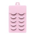 thumbnail image 1 of Eosunjian 5Pairs False Eyelashes Natural Perfect Fitting Artificial Fiber Cross Short Makeup Extensions Eye Lashes for Dressing Room (5pairs), 1 of 13