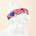 thumbnail image 1 of Eosunjian American Flag Headband Women Girls Red White Blue Elastic Hair Hoop Anti-Slip Knot Design Headgear Patriotic 4th of July Hair Accessories Style C, 1 of 13