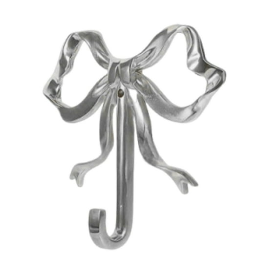 Eosunjian Bow-shaped Design Wall Hook Decorative Metal Hook Metal Bow-shaped Wall Hooks Decorative Key Bag Towel Hat Jacket Holder Heavy-duty Load-bearing