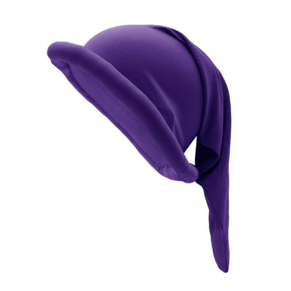 Eosunjian Christmas Dwarf Hat Colored Dwarf Costume Hat Moisture-Wicking Breathable Hat for Christmas Party Gnome Costumes (Purple)
