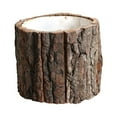thumbnail image 1 of Eosunjian Creative Christmas Xmas Decor Dried Flower Packaging Bark Barrel Bucket Box Gift, 1 of 13