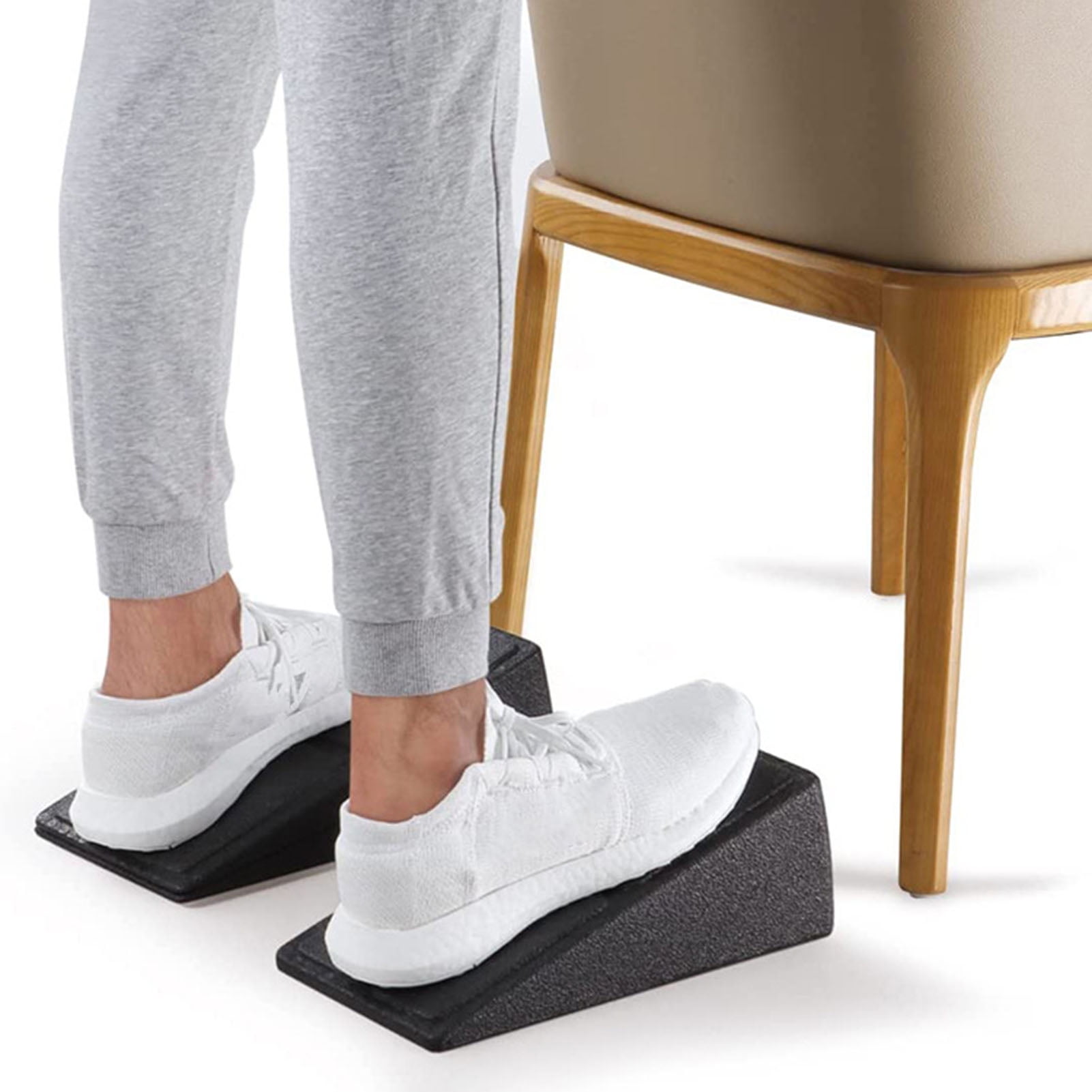 Slant Board 3-Piece Set Adjustable Calf Stretcher For Plantar
