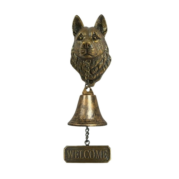 Eosunjian Entrance Decoration Doorbell Decorative Doorbell Dog Welcome Doorbell Vintage Chihuahua Poodle Shepherd Design Wall-mounted for Home for Pet