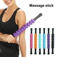 thumbnail image 1 of Sioweci Gear Massage Roller Stick Deep Tissue Relaxation Fitness Muscle Sore Relief Physical Therapy Fascia Roller Massager Shaft Plastic Rolling Pin Black Size A, 1 of 13
