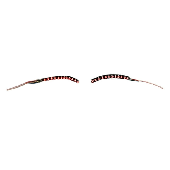 Eosunjian LED Eyelashes Charming Unique Light-up Eyeliner Halloween Shining Eyelid Tape for Parties Nightclubs Bar (Red)