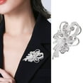 thumbnail image 1 of Eosunjian Lady Brooch Rhinestone Hollow Out Anti-slip Shouder Bag Suit Coat Collar Hat Scarf Sweater Pin Party Prom Bride Wedding Garment Jewelry Silver, 1 of 10