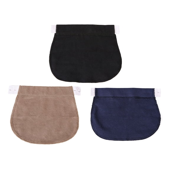Eosunjian Maternity Pregnant Women Waistband Belt Adjustable Elastic Pants Waist Extender Black