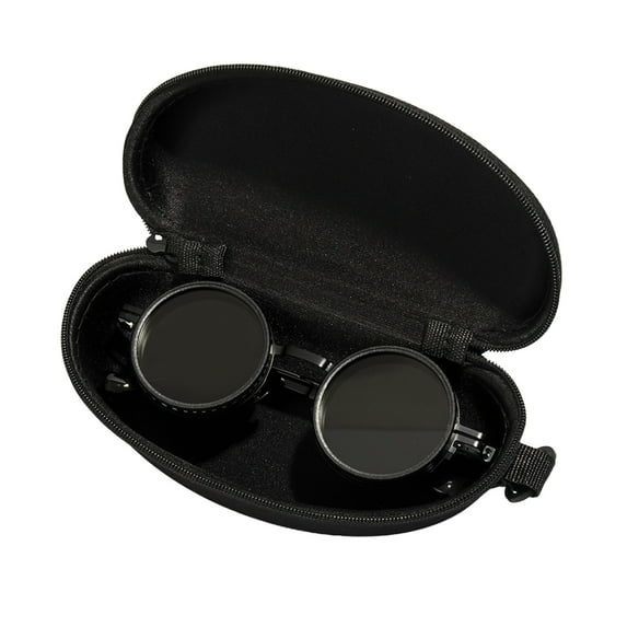 Eosunjian Men Round Sunglasses Black Sunglasses Men's Round Sunglasses Black Finish Polarized Lenses with Nd Filters Uv Protection Sleek Frame for Outdoor