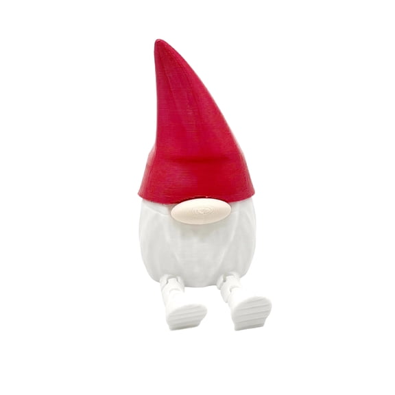 Eosunjian Mini Gnome Figurine 3d Printed Gnome Ornament 1/5 Pcs Mini Faceless Dwarf Figurine with Movable Joints Stress Relief Fidget Toy Desktop Decoration