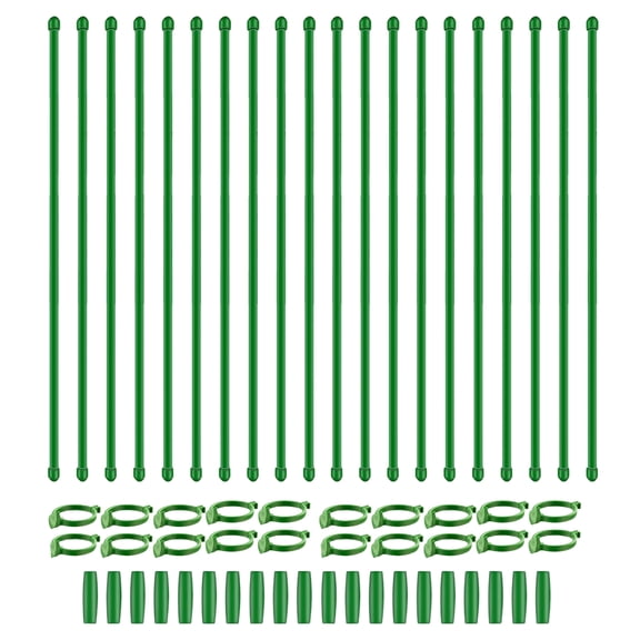 Eosunjian Orchid Stakes with Clips Extendable Plant Support Stake with Clips Gardening Poles for Indoor/outdoor Use Ideal for Potted Amaryllis Monstera