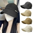 thumbnail image 1 of Eosunjian Outdoor Hat Sun Anti UV Wide Brim Solid Color Adjustable Head Circumference Foldable Lightweight Gardening Travel Sun Hat Khaki, 1 of 13