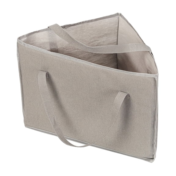 Eosunjian Portable Clothes Hanger Storage Clothes Hanger Caddy Triangular Storage Bag with Handles Base Plate Organizer for Bedroom Cloakroom Laundry for Closet