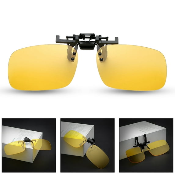 Eosunjian Sunglasses Clip Anti reflective UV Cozy Wear Polarized Clip On Sunglasses for Sport
