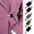 thumbnail image 1 of Eosunjian Sweater Clip Duck-mouth Elastic Geometric Flexible Firm Clothing Decor Jewelry Gift Women Fashion Shawl Clip Pin Brooch for Outdoor Black, 1 of 13