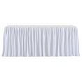 thumbnail image 1 of Eosunjian Table Skirt with Self-adhesive Tape Easy to Install Table Skirt 6ft Table Skirt for Rectangle Tables Wrinkle Resistant Pleated Polyester for Events, 1 of 8