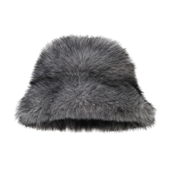 Eosunjian Thickened Plush Basin Hat Winter Basin Hat Solid Color Thickened Soft Plush Warm Bucket Hat Windproof Outdoor Fisherman Hat for Women Lightweight