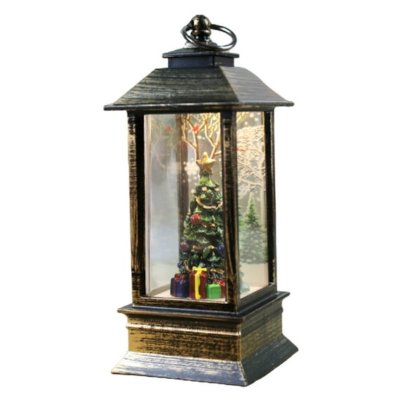 Eosunjian Wind Lights Christmas Style Cartoon Santa Claus/Snowman Model Create Atmosphere Hanging Xmas Lanterns