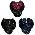 thumbnail image 1 of Eosunjian Women Bow Barrette Hair Clip Cover Bowknot Bun Snood Hairnet Hair Accessory, 1 of 5