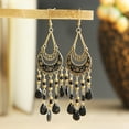thumbnail image 1 of Eosunjian Women Earrings Ethnic Style Decorative Moon Shape Long-lasting Lady Earrings for Daily Wear Multicolor, 1 of 13