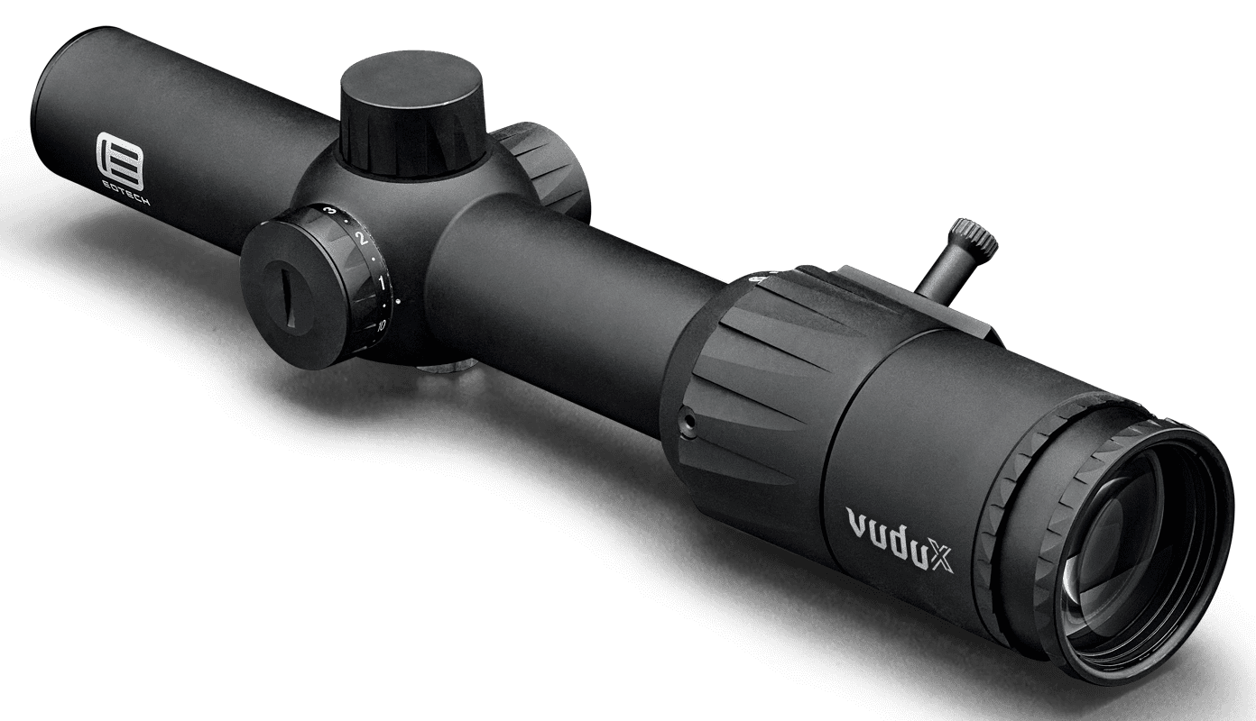 EOTech Vudu X 1-6x24mm LPVO Rifle Scope, 30mm Tube, Second Focal Plane, BD1 Reticle, Matte Black