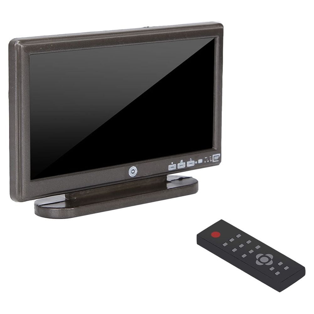 Eotvia 1:12 Miniature TV with Remote Control for Dollhouse Decoration ...