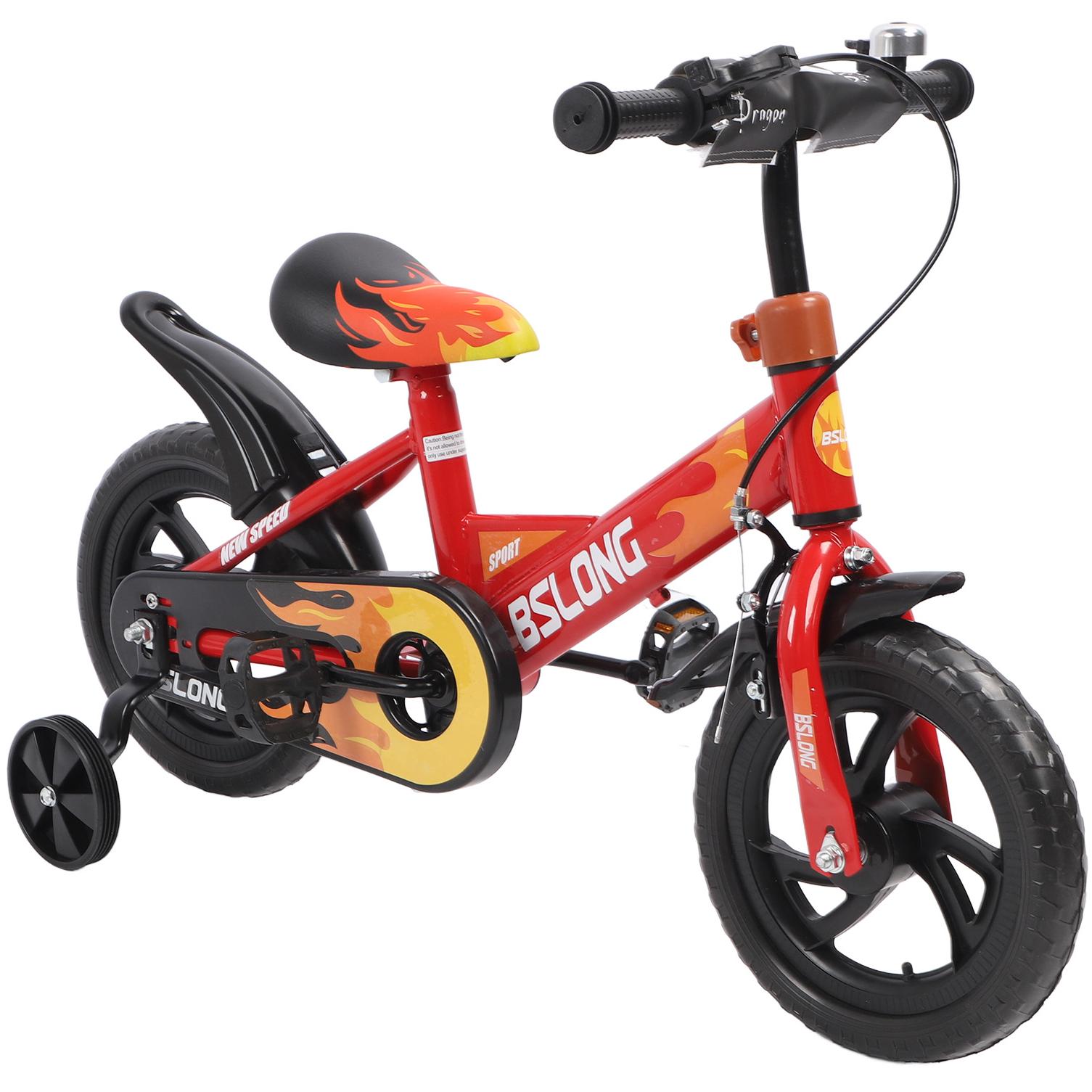 Eotvia Balance Bike with Training Wheels, 12 inch Kids Bike with