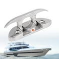 thumbnail image 1 of Eotvia Folding 4-1/2 Inch Stainless Steel Boat Dock Cleat with Fasteners, 1 of 9