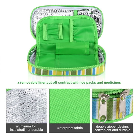 Eotvia Insulin Cooler, Multi-Layer Design Organizer, Insulin Bag, For Outing Working For Traveling Pen