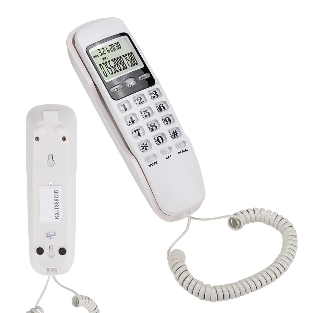 Eotvia KX-T888CID Corded Phone with Caller ID, White