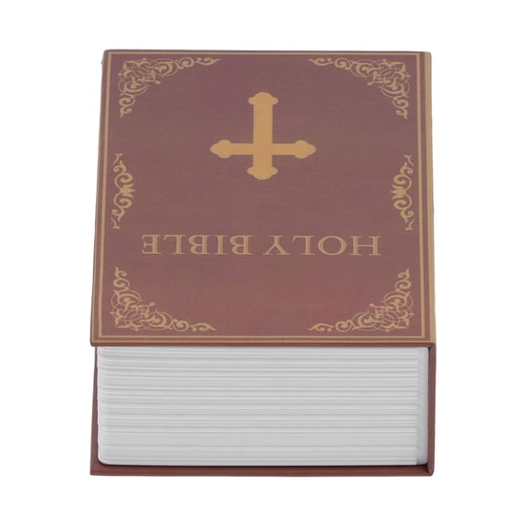 Eotvia Mini Holy Bible Diversion Safe with Lock, Black