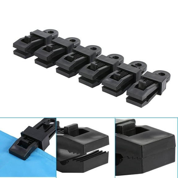 Eotvia Plastic Tent 6 Pieces Locking Tarp Clips