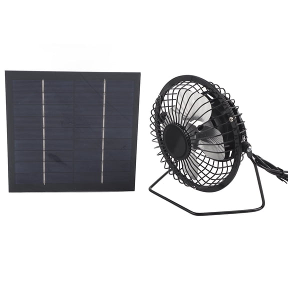 Eotvia Portable 5W Solar Panel Set with Cooling Fan for Greenhouse and RV