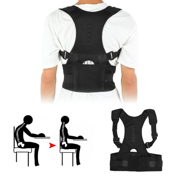 Eotvia Portable Posture Corrector Back Support Belt, Medium Polyester Fiber