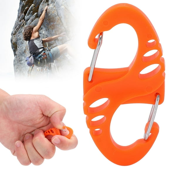 Eotvia Small Carabiner Clips,10pcs S Shaped Snap Keychain Hook Clip, Quick Release Buckle
