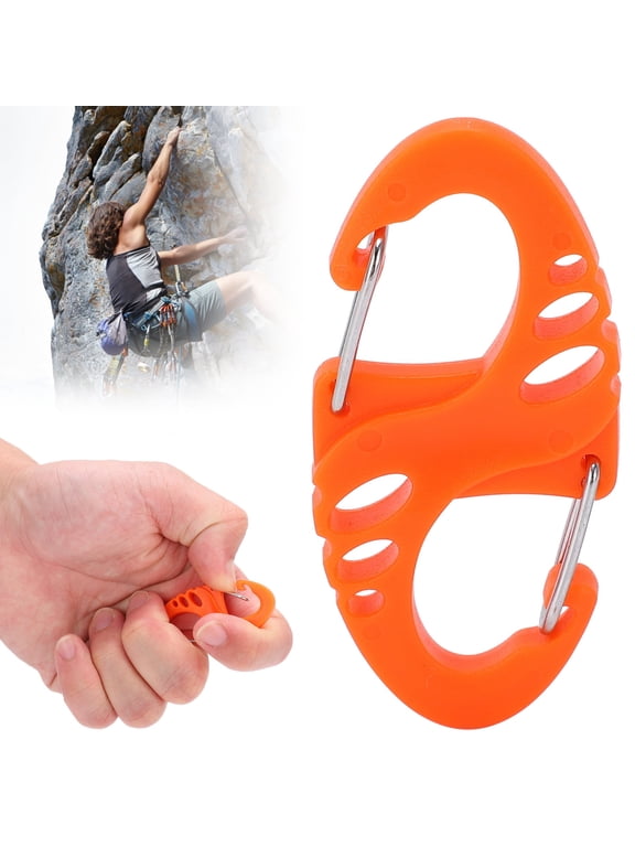 Small Carabiner Clips,10pcs S Shaped Snap Keychain Hook Clip, Quick Release Buckle