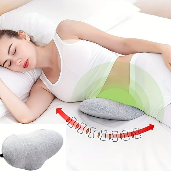 Eoumupi Effective Support Adult Breathable Lumbar Bed Pillow, Soft, 1 Pack