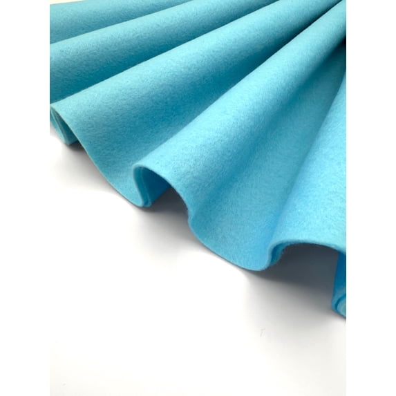 Eovea - Acrylic Felt Fabric - 72" Inch Wide -1.6mm Solid Thick Felt Fabric by The Yard - Craft Supplies - Sewing, Cushion and Padding, DIY Arts & Crafts, Cloth (Baby Blue, 2 Yard)
