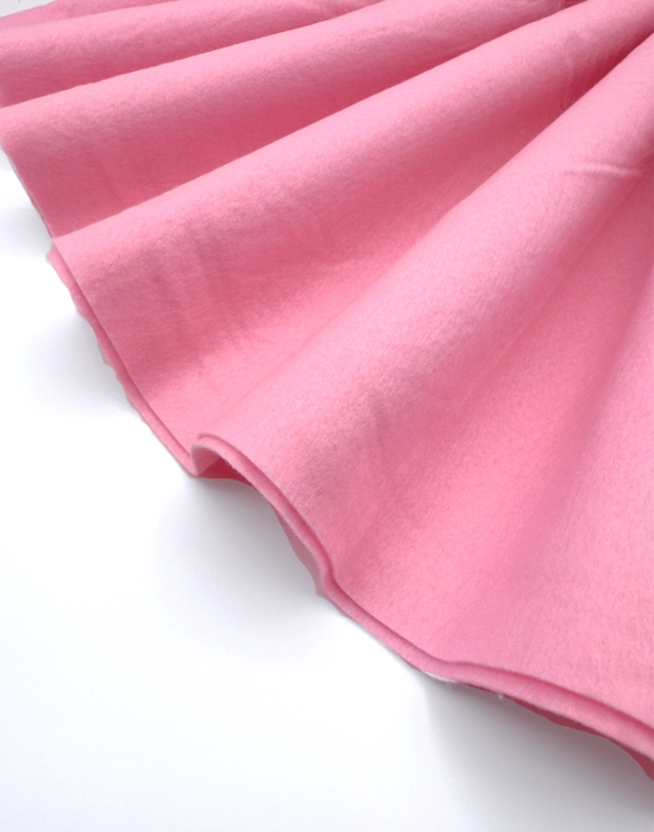 Eovea - Acrylic Felt Fabric - 72" Inch Wide -1.6mm Solid Thick Felt Fabric by The Yard - Craft Supplies - Sewing, Cushion and Padding, DIY Arts & Crafts, Cloth (Baby Pink, 2 Yards)