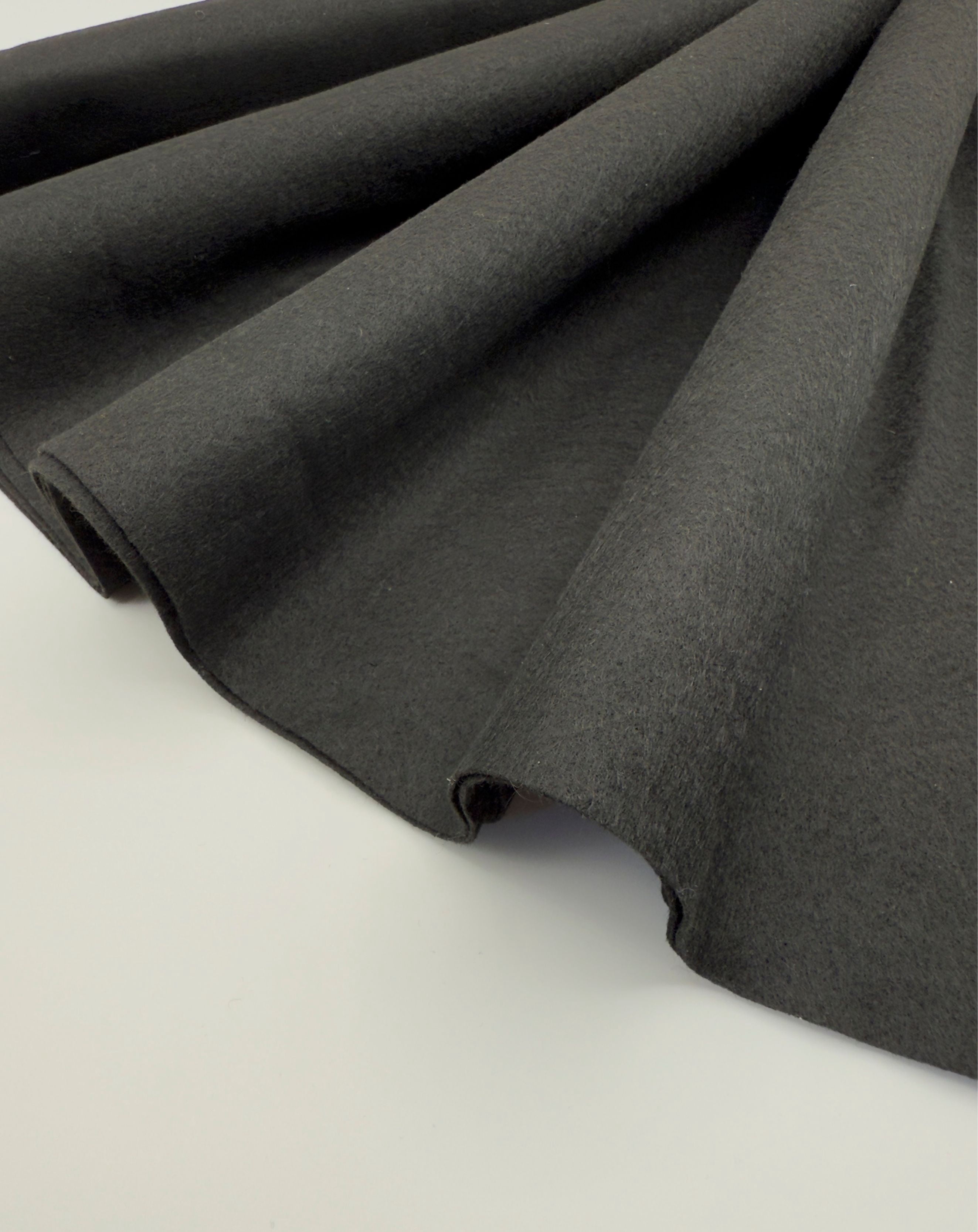 Eovea - Acrylic Felt Fabric - 72" Inch Wide -1.6mm Solid Thick Felt Fabric by The Yard - Craft Supplies - Sewing, Cushion and Padding, DIY Arts & Crafts, Cloth (Black, 20 Yard)