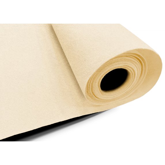 Eovea - Acrylic Felt Fabric - 72" Inch Wide -1.6mm Solid Thick Felt Fabric by The Yard - Craft Supplies - Sewing, Cushion and Padding, DIY Arts & Crafts, Cloth (Ivory, 3 Yard)