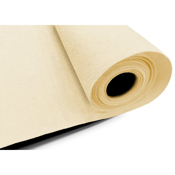 Eovea - Acrylic Felt Fabric - 72" Inch Wide -1.6mm Solid Thick Felt Fabric by The Yard - Craft Supplies - Sewing, Cushion and Padding, DIY Arts & Crafts, Cloth (Ivory, 4 Yard)